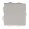 Miniatyrbild 5 av 6: Kvadratisk fördelningslåda - Zenitech - Förpackning med 3 - Vattentät IP55 - 80x80x40mm - Vit