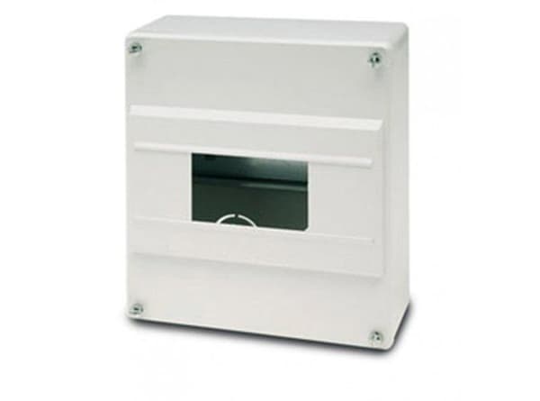 Famatel - 3404 - Utfälld skåp IP40 - 8 element - 195x165x55 - Vit