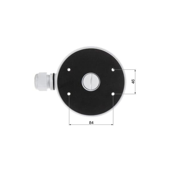Stöd för kupol - Hikvision - 100103751 - Vit aluminium - 135 mm - Rund