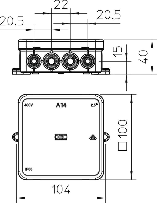 Kytkentärasia tyyppi A 14