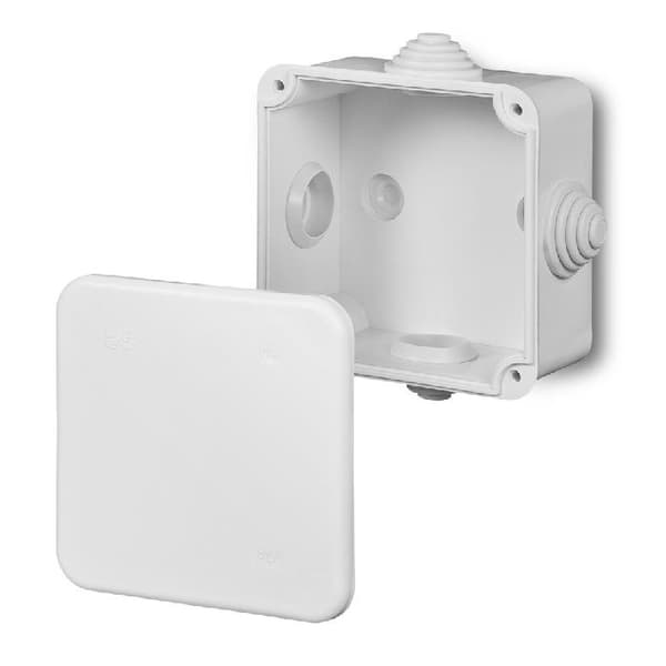 Utanpåliggande låda IP44 80x80x42 Fast-Box