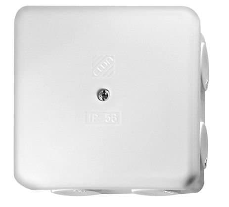 Pinta-asennusrasia IP56 400V pon56-80x80 valkoinen ilman sisäosaa