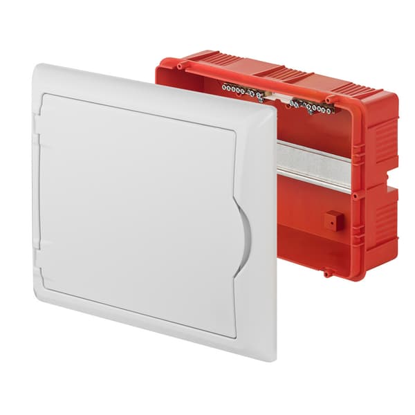 Infälld fördelningscentral 1x8 moduler vit IP40 ONLINE