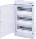 Miniatyrbild 1 av 5: Infälld fördelningscentral 36 moduler IP40 vit dörr ECM36PO-s