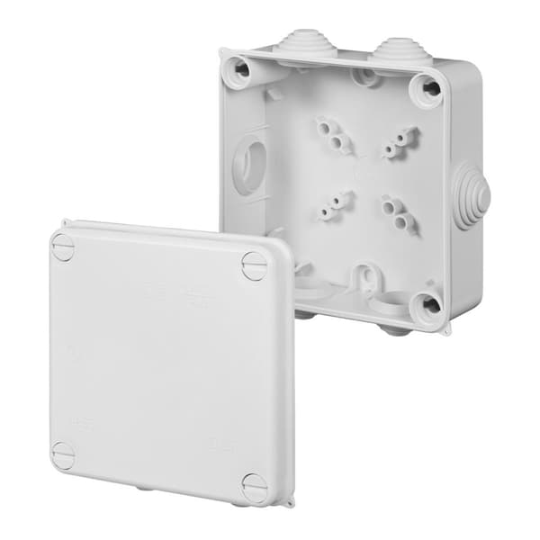 Utanpåliggande låda PK-4 IP55 134x134x53 EP-Lux