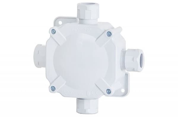 Hermeettinen kotelo F11 puristimella - harmaa IP67