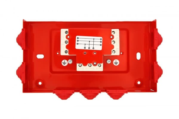 Brandskyddslåda, rektangulär, E90, förgrening 3x3x6mm2, 225x125x36 mm, PIP-2AN R3x3x6