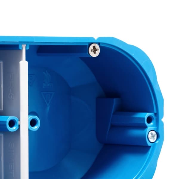 Låda för ihåliga väggar 2x60mm, platta P2x60K MULTIBOX