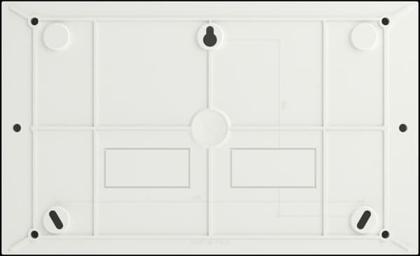 Påbygningsmonteret fordelertavle, Easy9 EU IP40 EZ9EU-1-18-NT-T transparent dør 1 række 18 moduler/række