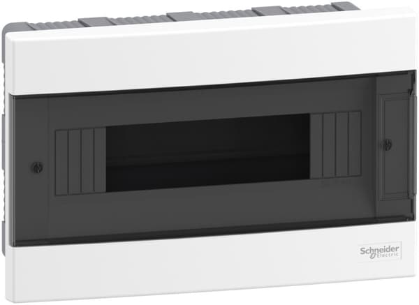 Uppoasennettava jakokeskus, Easy9 EU IP40 EZ9EU-1-12-PT-T läpinäkyvä ovi 1 rivi 12 moduulia/rivi