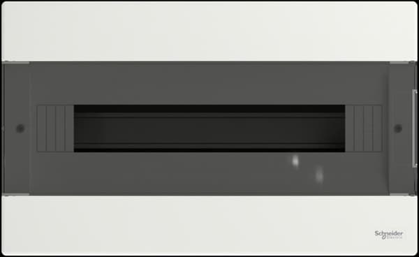 Infälld fördelningscentral, Easy9 EU IP40 EZ9EU-1-18-PT-T transparent dörr 1 rad 18 moduler/rad