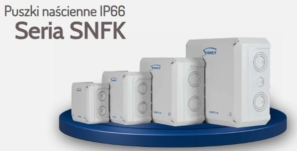 SNFK14 väggmonterad installationsdosa, 140x140x81, IP66 grå