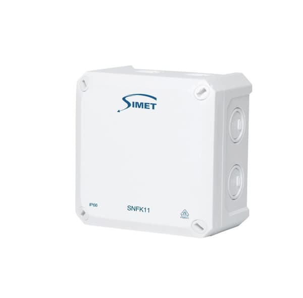 SNFK11 väggmonterad installationsdosa, 110x110x67, IP66 vit