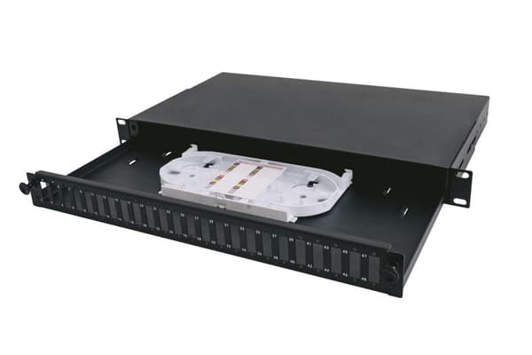 Panel 19"" 1U 24xSC dx, 1x kassette SC-FL-01