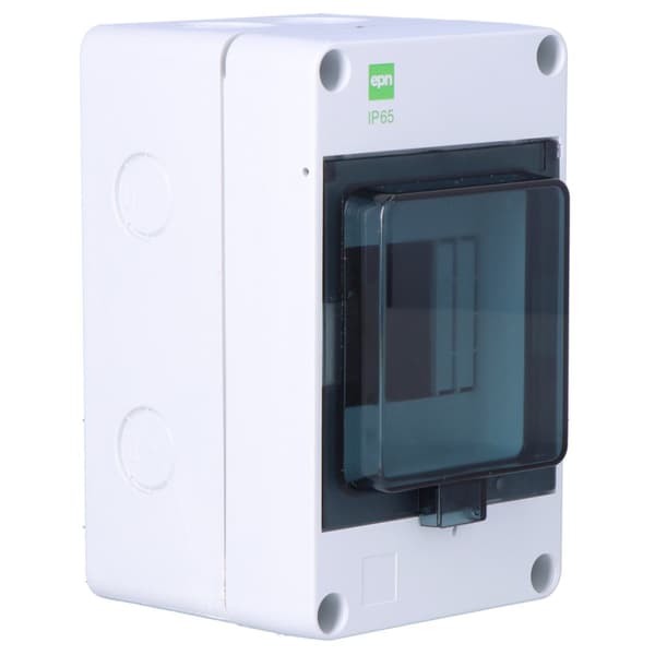 HERMETICA pinta-asennettava jakokeskus 1x4 moduulia N-liitin savuovi IP65