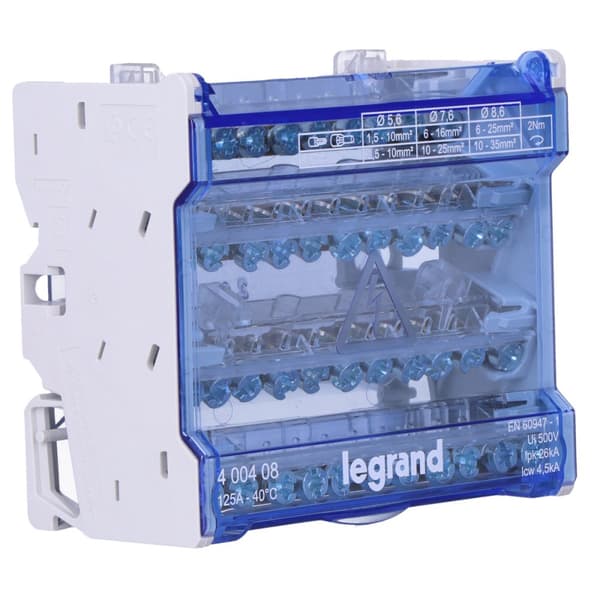 BR 4P-10 125A modulärt fördelningsblock