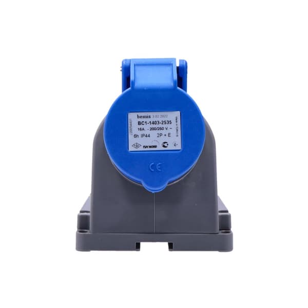 Industriellt campinguttag, fast, 16A 3P 220V-250V IP44-FE, OPAL KAMPER