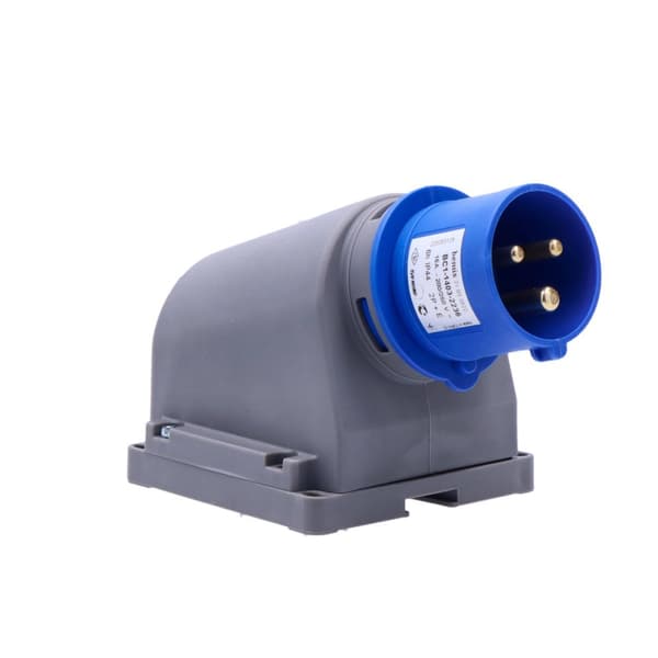 Industriell campingkontakt, fast mottagare, 16A 3P IP44-FE, OPAL KAMPER