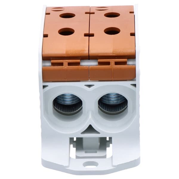Gängad skenkoppling STB 95-2 Al/Cu 87520 SIMBLOCK, brun