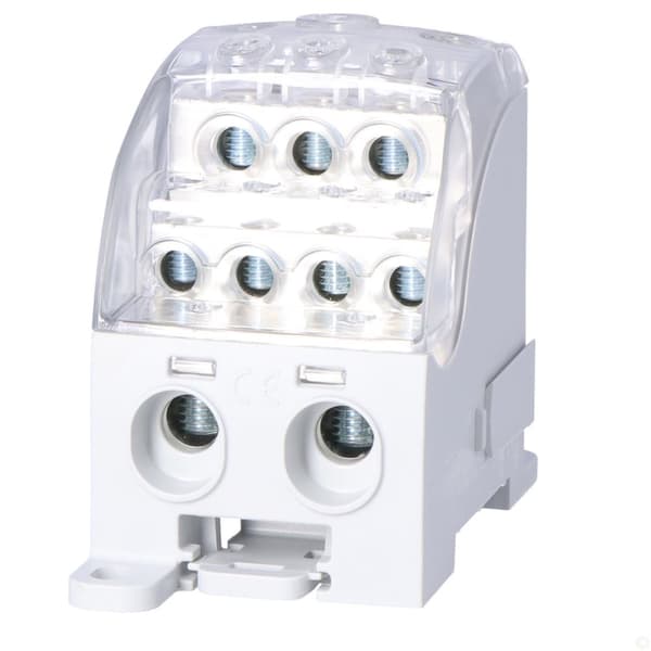 Yleisjakoliitin SUB 400 Al/Cu 82080 SIMBLOCK, harmaa