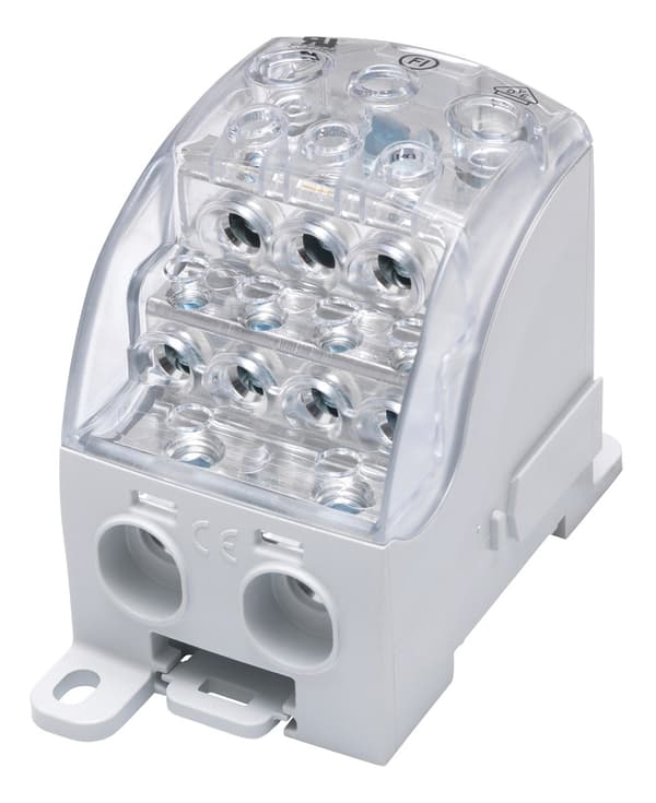 Yleisjakoliitin SUB 400 Al/Cu 82080 SIMBLOCK, harmaa