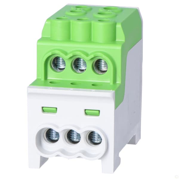 Fördelningsblock SDB 200 Al/Cu 80030 SIMBLOCK, grön
