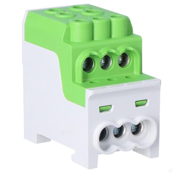 Fördelningsblock SDB 200 Al/Cu 80030 SIMBLOCK, grön