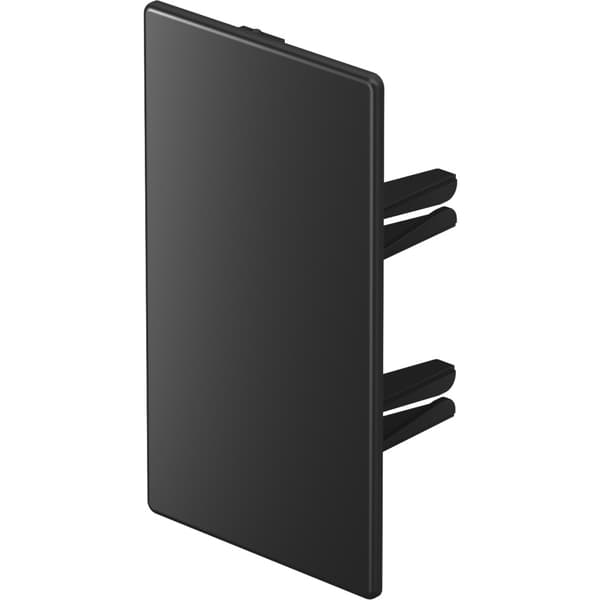Endestykke for kanal WDK60110SW Sort