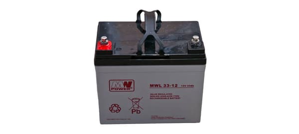 AGM batteri 12V/33Ah 196*131*170 (T16)