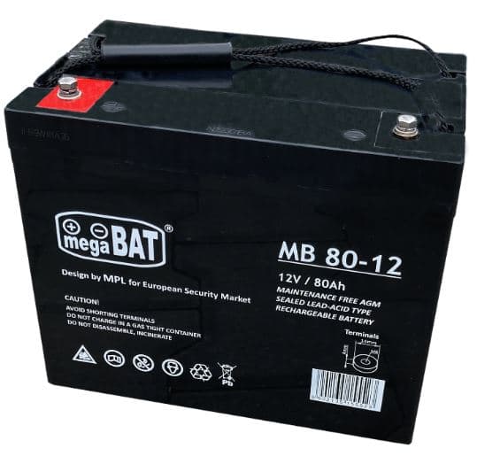 MB 80-12 VRLA batteri (260/168/211 mm)