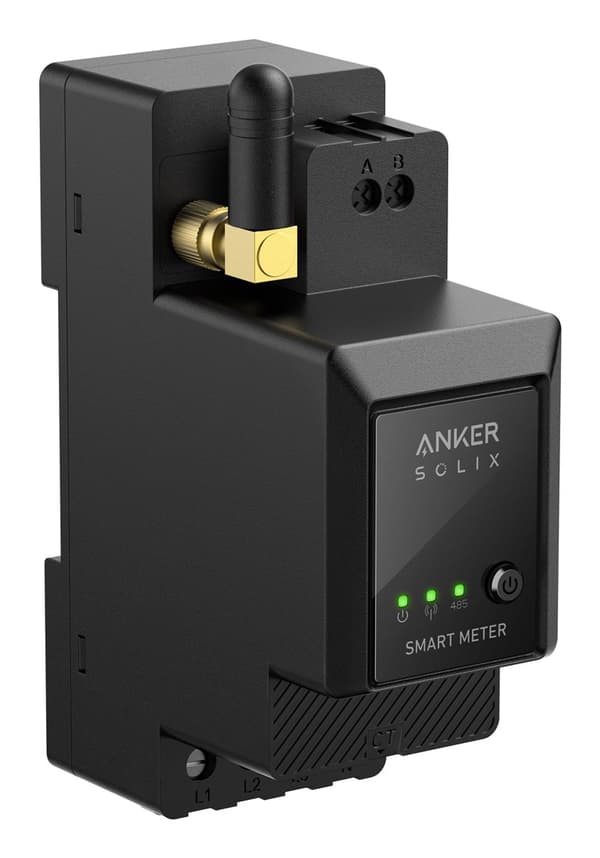 Anker SOLIX Älymittari Kotitalouksille Musta