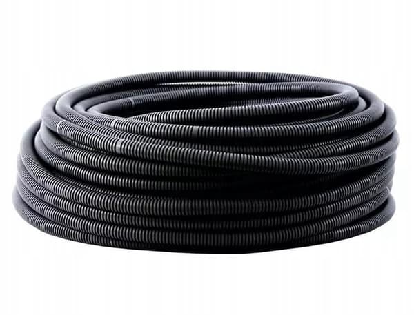 Aaltoputki, ontto putki, sähköputki, sisähalkaisija ? 10/7 mm, uritettu suojaputki, pituus 1 metri