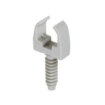 Klammer och pluggar - DEBFLEX - IRL Rör 20mm - 10 stycken - PVC - Inomhusfäste