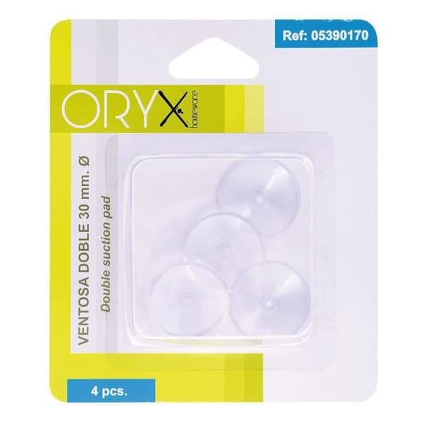 Ventosa Double Transparent (Bister 4 Piezas)