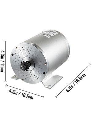 2000W 48V 4300RPM borstlös DC-motor med hastighetsregulator, dubbelriktad design, hög hastighet och lågt brus, bred applikation