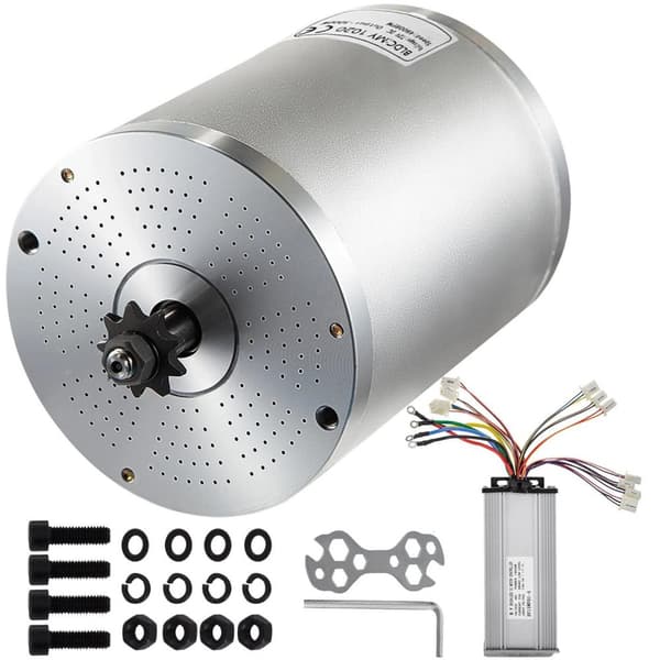 2000W 48V 4300RPM borstlös DC-motor med hastighetsregulator, dubbelriktad design, hög hastighet och lågt brus, bred applikation