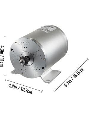 1800W 48V 4500RPM borstlös DC-motor kit 1 med hastighetsregulator, dubbelriktad design, hög hastighet, lågt brus, bred applikation