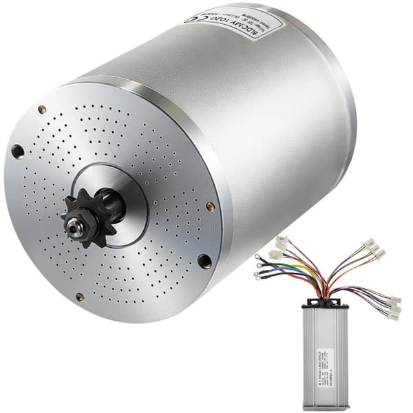 1800W 48V 4500RPM borstlös DC-motor kit 1 med hastighetsregulator, dubbelriktad design, hög hastighet, lågt brus, bred applikation