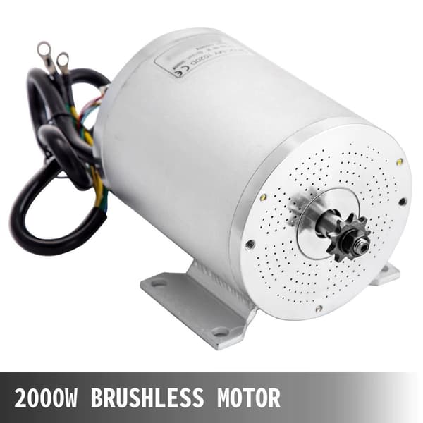 4300 RPM 48V DC borstlös DC-motor med monteringsfäste och styrenhet,fram/bakåt