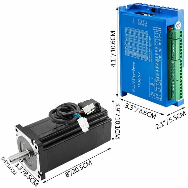 12N.m sluten stegmotor med Hybrid Servo Drive Kit,flera skydd,hög kompatibilitet