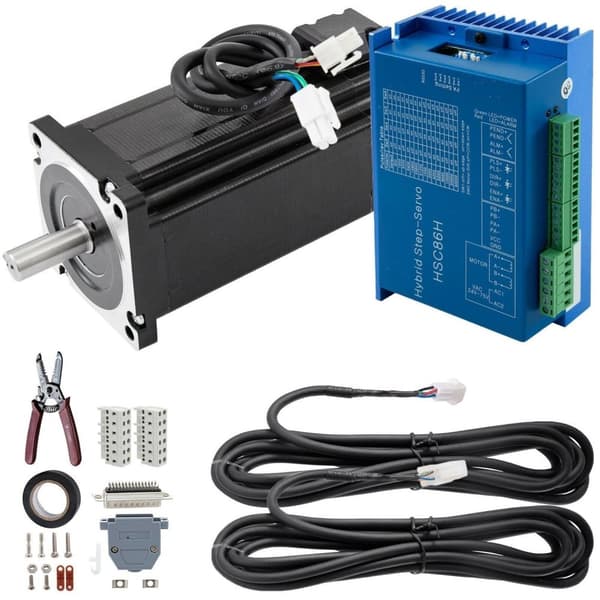 12N.m sluten stegmotor med Hybrid Servo Drive Kit,flera skydd,hög kompatibilitet