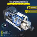 Miniatyrbild 4 av 6: 3KW 18000RPM luftkyld spindelmotor, ER20-hylsa, dynamisk balansdesign, lågt brus