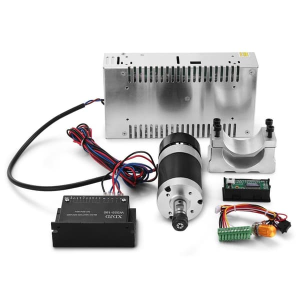 400W 12000RPM 530 mN.m borstlös spindelmotorsats, 3 felsökningssätt,smidig drift