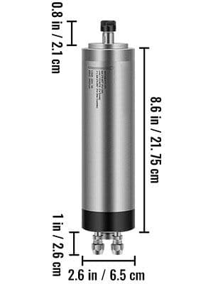 1.5KW 24000RPM vattenkyld spindelmotor, ER11 standardchuck, dynamisk balansdesign,3 högkvalitativa lager,lågt ljud,bra värmeavledning,bred applikation