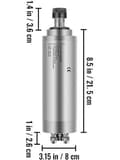 Miniatyrbild 11 av 11: 2.2KW 24000RPM vattenkyld spindelmotor, ER20 standardchuck, dynamisk balansdesign,3 högkvalitativa lager,lågt ljud,bra värmeavledning,bred applikation