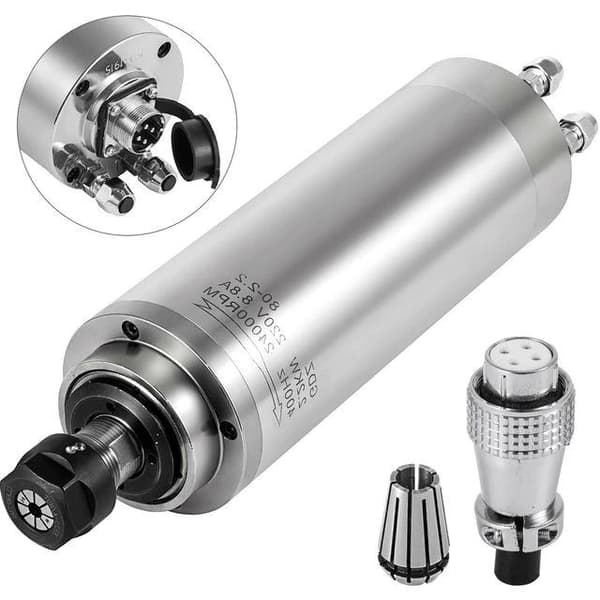 2.2KW 24000RPM vattenkyld spindelmotor, ER20 standardchuck, dynamisk balansdesign,3 högkvalitativa lager,lågt ljud,bra värmeavledning,bred applikation