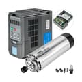 Miniatyrbild 1 av 7: 1,5KW 12000-24000rpm luftkyld spindelmotor + 1,5KW VFD-växelriktare, ER11 standardhylsa, dynamisk balansdesign, lågt brus, bred applikation