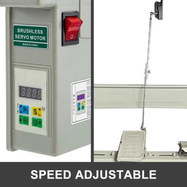 750W 500-3500RPM Industriell symaskin borstlös Servomotor med nålpositionerare, ren kopparspole, justerbar hastighet, lättinstallerad