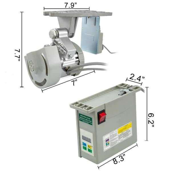 750W 500-3500RPM Industriell symaskin borstlös Servomotor med nålpositionerare, ren kopparspole, justerbar hastighet, lättinstallerad