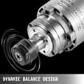 Miniatyrbild 4 av 10: 2,2KW luftkyld spindelmotor med 2,2KW Variabel frekvensomriktare, dynamisk balansdesign, hög koncentricitet/precision, bra värmeavledning